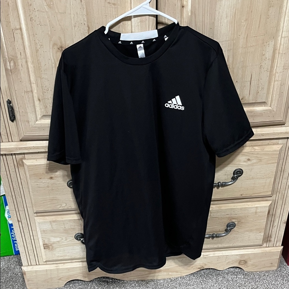 Adidas Men's Black Short Sleeve Tee